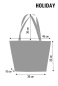 Preview: Stofftasche HOLIDAY »Bouquet« HL28