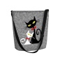 Preview: Filztasche FUNKY »Black&White« FY29