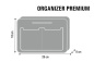 Preview: Taschen-Organizer »Oleander« Anthrazit OR56