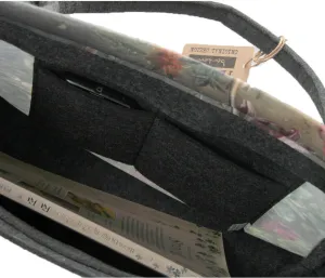 Preview: Filztasche LADY XL »Oleander« Anthrazit TL48