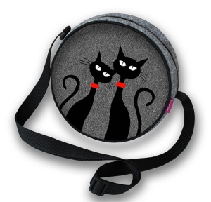 Filztasche TWIST »Black Cats« TT02