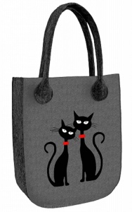 Tasche CITY »Black Cats« Anthrazit FCA08