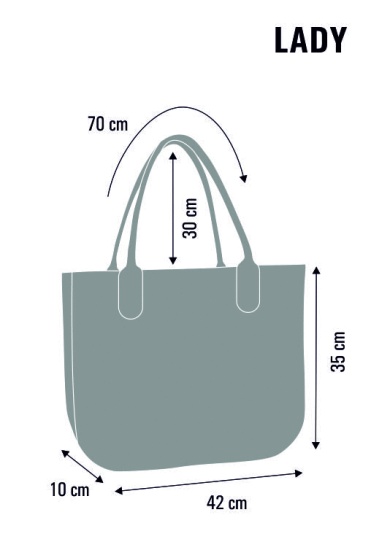 Filztasche LADY XL »Marocco« Anthrazit TL46