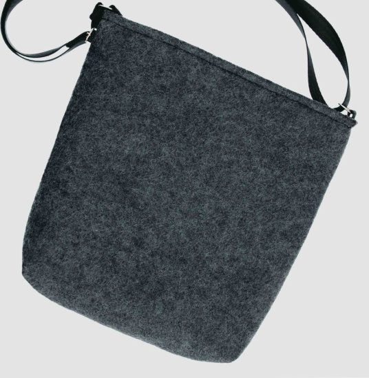 Filztasche FUNKY »Green Night« Anthrazit FY81