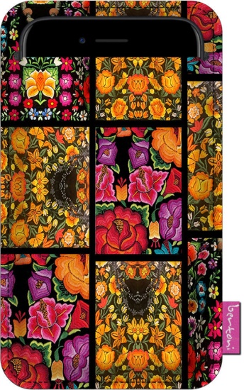 Handytasche »Frida Flowers« Anthrazit ED105