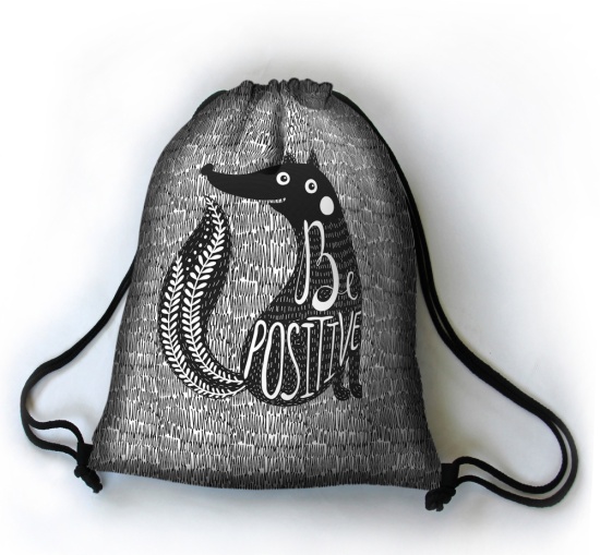 Stoffrucksack SACK »Be Positive« WP44