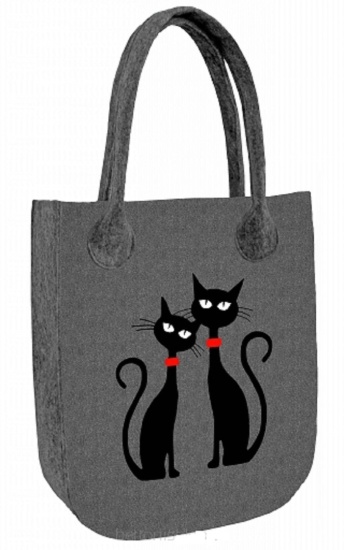 Filztasche CITY »Black Cats« FC20